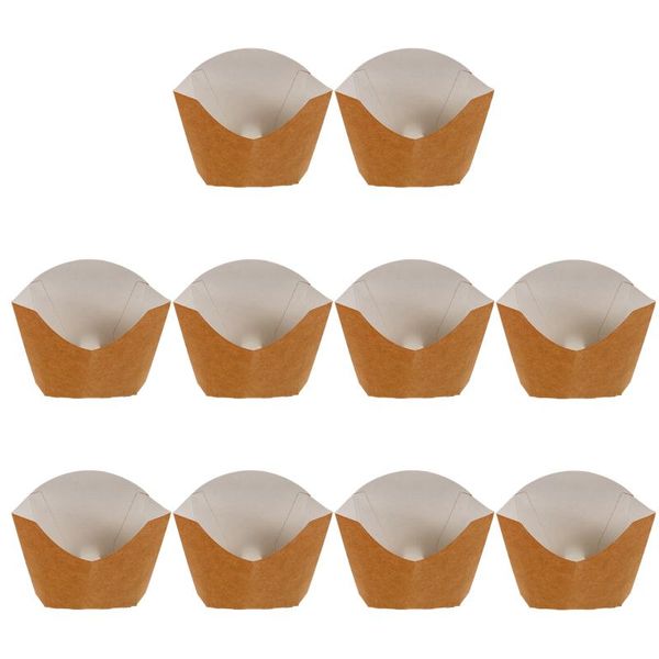 

gift wrap 100pcs french fries paper boxes storage holders take-out baking