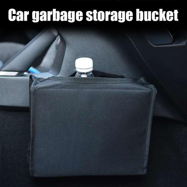 

car organizer portable trash can vehicle litter garbage bag accessories nj88