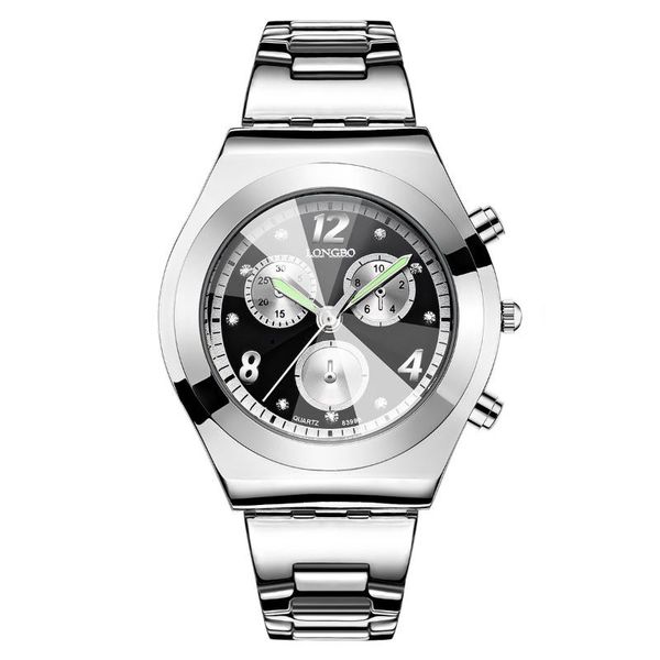 

wristwatches ladies watch stainless steel strap fashion simple multi-function waterproof quartz relogio feminino, Slivery;brown