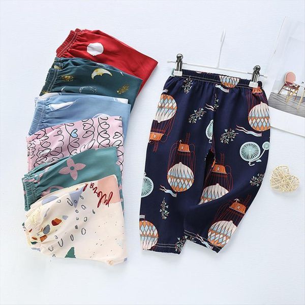 

summer 1 7y kids pants children mosquito boys girls colorful print bloomers casual sport beach haremtrousers baby clothing, Blue