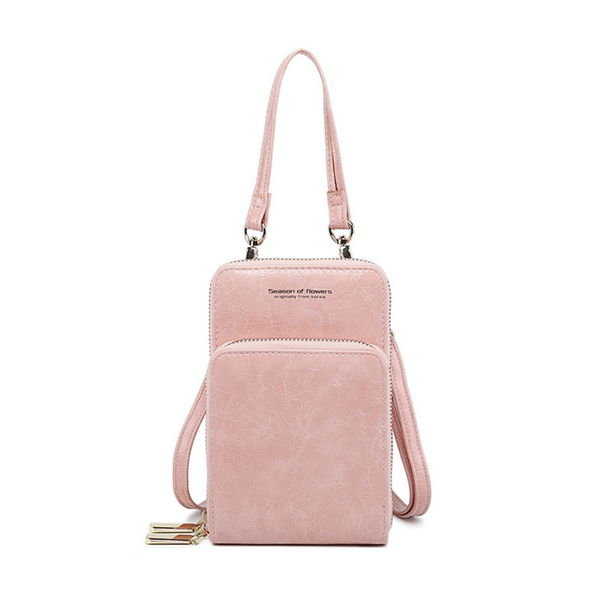 

fast drop mobile phone bag female messenger small oil wax leather fashion single shoulder waist bags