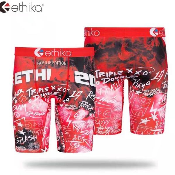 

style promotion ethika boxer designer casual sports boxers hip hop rock consumer underwear skating street fashion quick dry ethika 2108, White;black