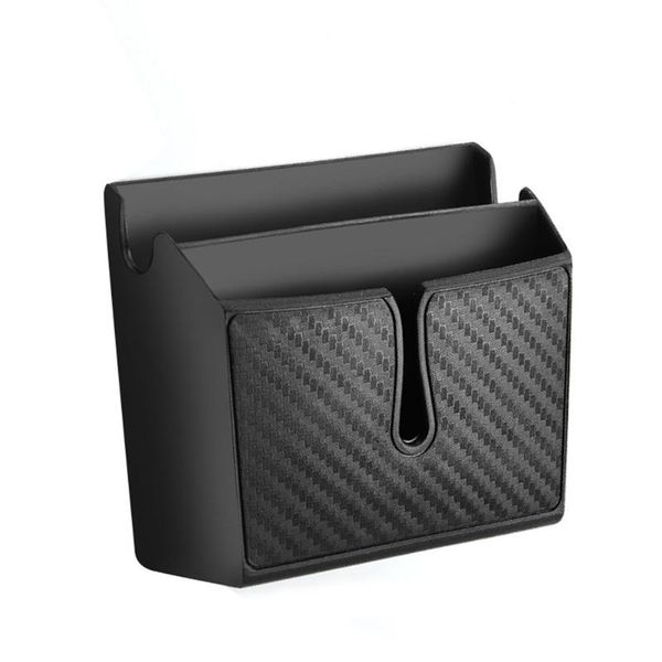 

car organizer storage bag accessories waterproof auto air outlet pvc self adhesive protective reusable pocket for phone holder