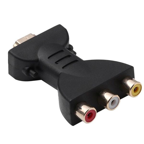 

black hd to 3 rgb/rca video audio digital adapter signal av 1080p for hdtv dvd projector txtb1 computer cables & connectors