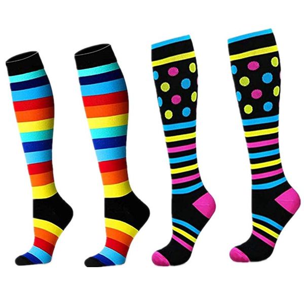 

antifatigue compression socks 15-30 mmhg fit running,nurses,flight travel & maternity pregnancy - stamina men's, Black