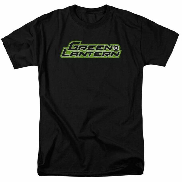 

Green Lantern Scribble Title T Shirt Licensed Comic Book Tee Black, White;black