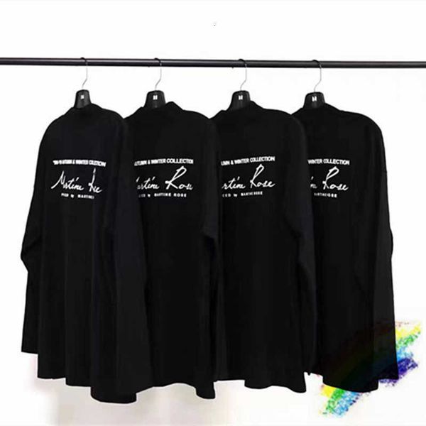 

men's t-shirts t shirts turtleneck martine rose t-shirt men women 1:1 high-quality black white long sleeve streetwear shirt k87e, White;black