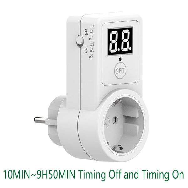 

timers digital countdown timer switch universal socket plug-in time control phone battery electric car charge eu plug 10a
