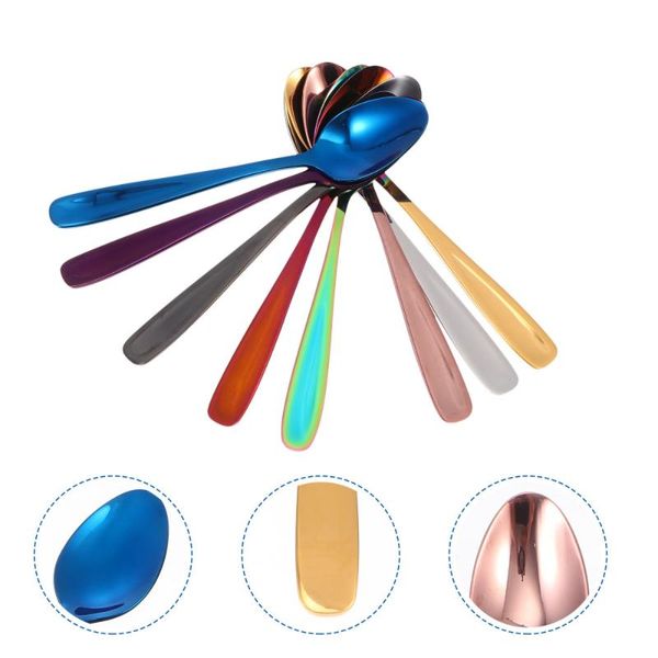 

spoons 8pcs dessert coffee stirring seasoning