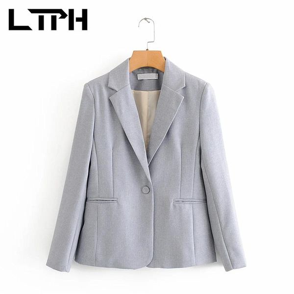 

simple cold color single button long sleeve women blazer business casual jackets coat slim blazers 2021 autumn winter women's suits &, White;black