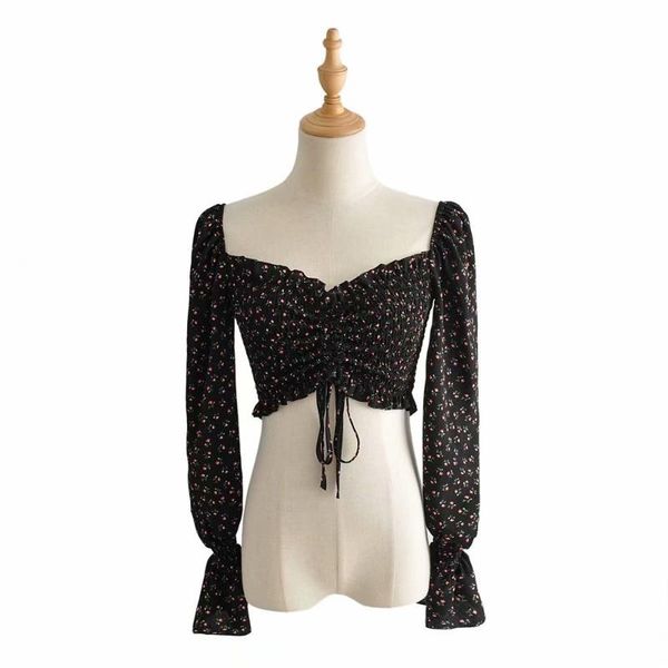 

summer women long sleeve blouse fashion a074-19 women's blouses & shirts, White