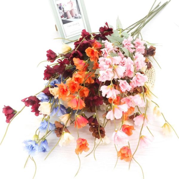 

forks delphinium artificial silk flower wedding party decoration flowers decorative & wreaths