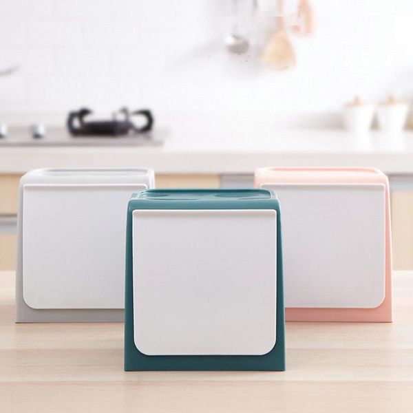 

storage bottles & jars multifunctional anti-fall wall-mounted trash can rebound kitchen debris box gadget sets organizer