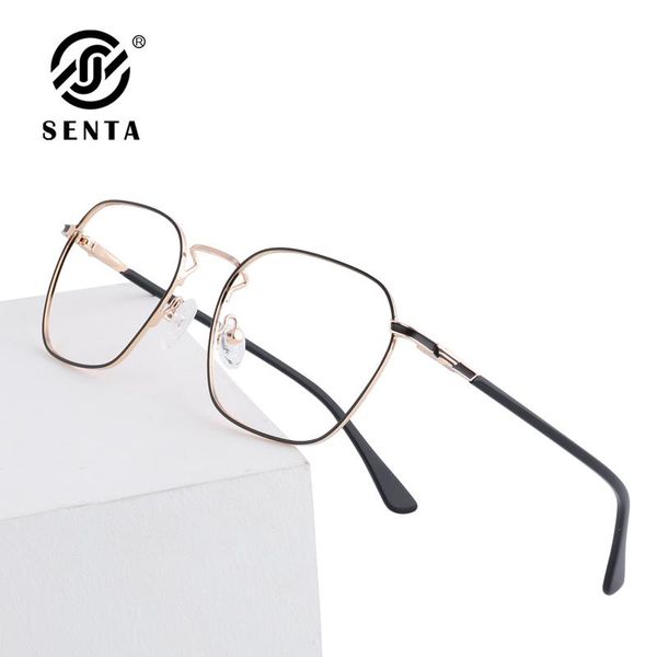 

fashion sunglasses frames senta 2021 glasses vintage men eyeglasses optical eyewear prescription myopia hyperopia 4 colors, Black