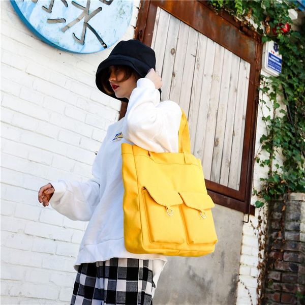 

evening bags women solid zipper handbag female casual literary simple messenger bag canvas shoulder large capacity
