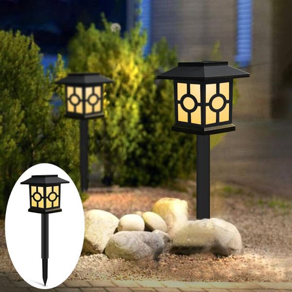 

4pcs solar pathway lights home villa garden outdoor park roadside lawn lamp street landscape light lamps