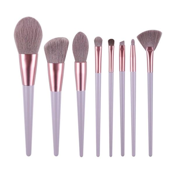 

makeup brushes zoreya set grey 8pcs professional powder foundation blending eyeshadow eyebrow for face make up tools