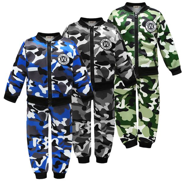 

autumn winter Kids Clothes Camouflage Thicker Baby Boys outfit Clothing Set Toddler Boy Clothing Boutique Children Costume suit, Black