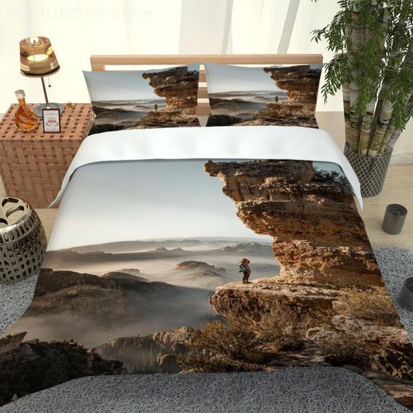 

bedding sets realistic scenery set twin lover duvet cover 100% microfiber
