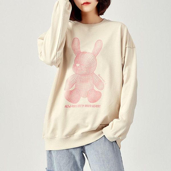 

women's hoodies & sweatshirts cgc 2021 autumn cartoon printed anime sweatshirt women fashion pullover oversize hoodie long sleeve fema, Black