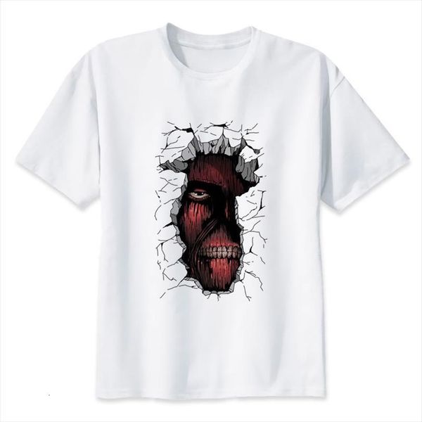 

attack on titan fashion men t shirts male boy young tee white mr1015, White;black