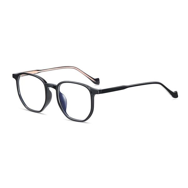 

fashion sunglasses frames tr90+acetate transparent glasses for women men irregular optical prescription eyeglasses frame customize myopia pr, Black