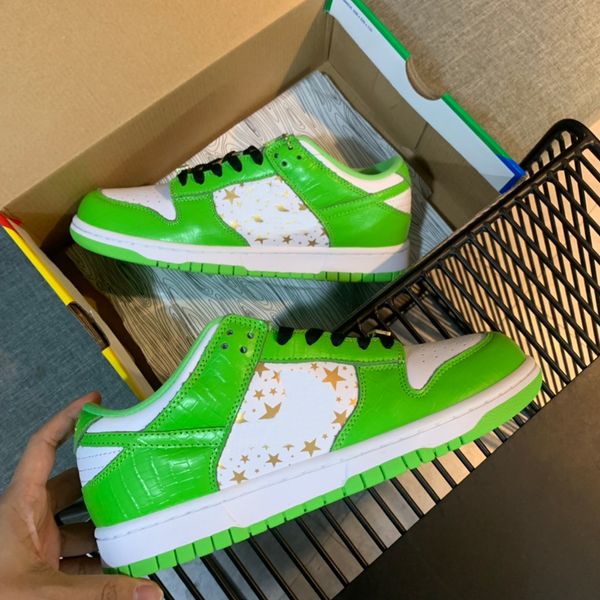 

2022 designer running shoes womens mens low pro qs single and double hook cashew flower ice cream sneakers brand leather enakers luxury trai