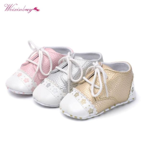

baby shoes sweet casual princess girls kids pu leather solid crib babe infant toddler cute 1 first walkers