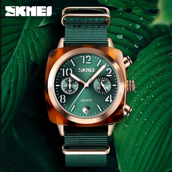 

time beauty and wo neutral korean fashion men's nylon waterproof quartz watch, Slivery;brown