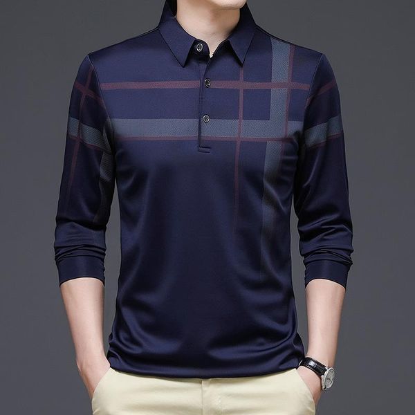 

men's polos spring autumn man plus size slim lapel shirt washed handsome business outdoor simple all-match fashion casual tees, White;black