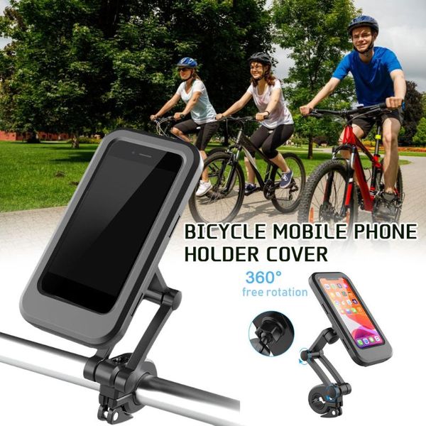 

car & truck racks bicycle mobile phone bracket with built-in magnetic attraction adjustable touchable screen waterproof