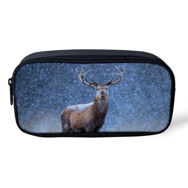 

haoyun kids pencil case fantasy deer prints pattern students stationery box children's school pen bags girls cute beautician cosmetic &