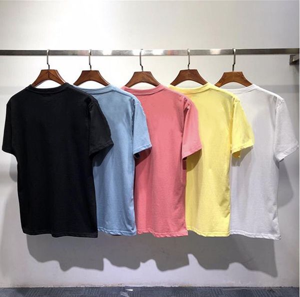

summer designer mountain t shirt men women fashion landscape print short sleeves cotton casual tees kg-19, White;black