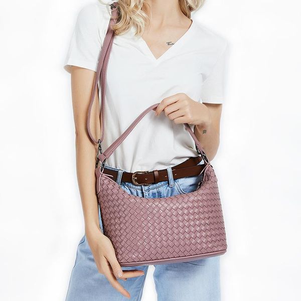

cross body women's bag 2021 woven korean shoulder portable