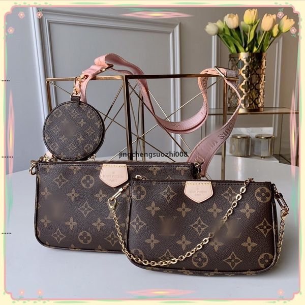 

gglvlouisvuttonÂ yslvitton 3pieces set high qulity designer bag womens handbags multi pochette accesso handbag #987, Red;black