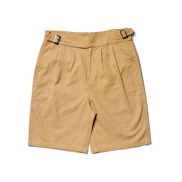 

men's shorts 2021 100%cotton vintage khaki green uk military army gurkha summer plain streetwear cargo short pants hiking, White;black