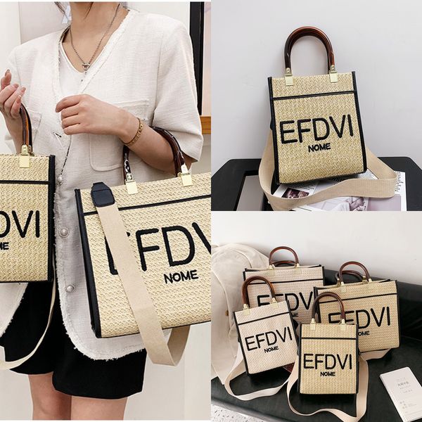 

mother son tote woven bag for women's new fashion handbags