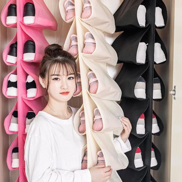 

clothing & wardrobe storage portable shoe bag outdoor travel home rack foldable large-capacity household kitchen sundries organizer holder