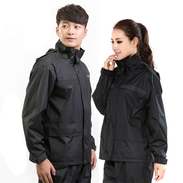 

raincoats fashion hiking hooded suit outdoor rain coat jacket pants emergency poncho chaquetas para mujer gear