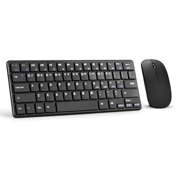 

mini five-row wireless keyboard and mouse set for home office lap without battery combos