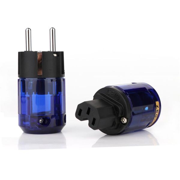 

smart power plugs pair p-037e rhodium plated eu connector +c-037 iec female