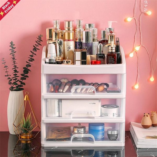 

jewelry container make up case makeup brush holder organizers box organizer drawers plastic cosmetic storage rack boxes & bins