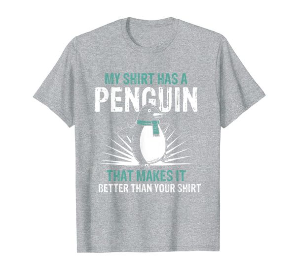 

my shirt has a penguin pet animal trainer t-shirt, White;black