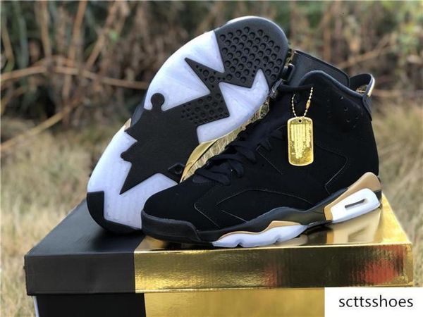 

with new dmp black gold vi 6s men basketball shoes outdoor trainers size 7-13