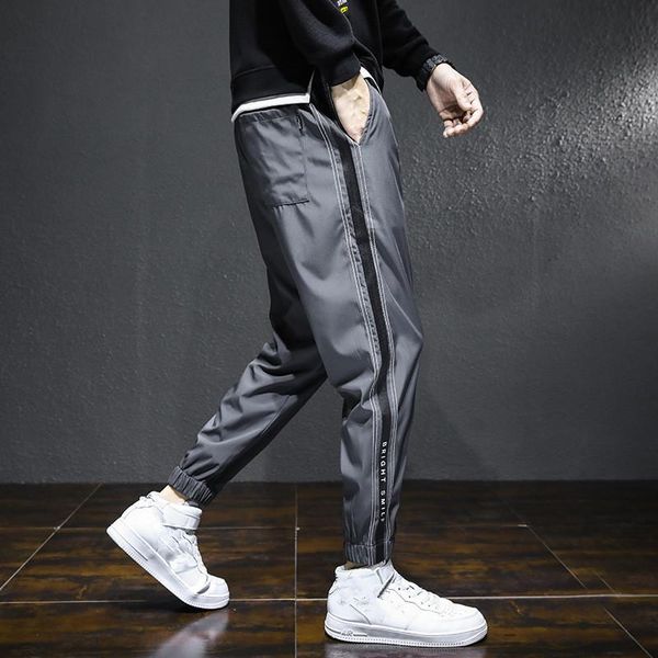 

men's pants thin joggers men trousers summer gray sport tracksuit harem loose casual jogging black