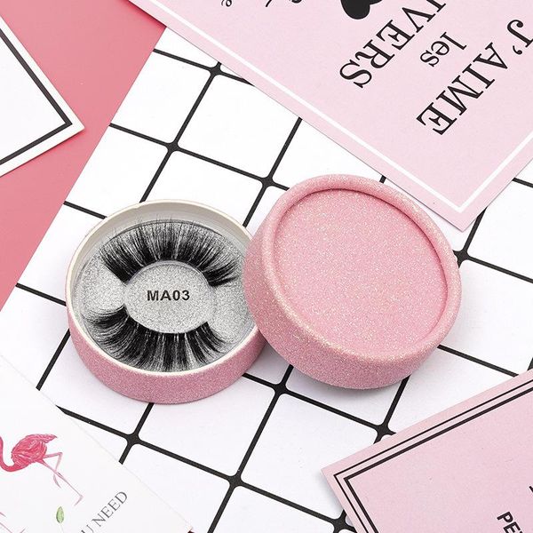 

dhl 16 styles 3d faux mink eyelashes false silk protein 100% handmade natural fake eye lashes with pink gift box
