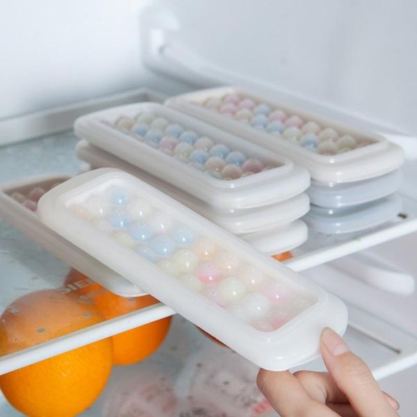 

baking moulds lohas ice cube tray 27 grids color fruit maker diy creative small mold round shape kitchen bar accessories
