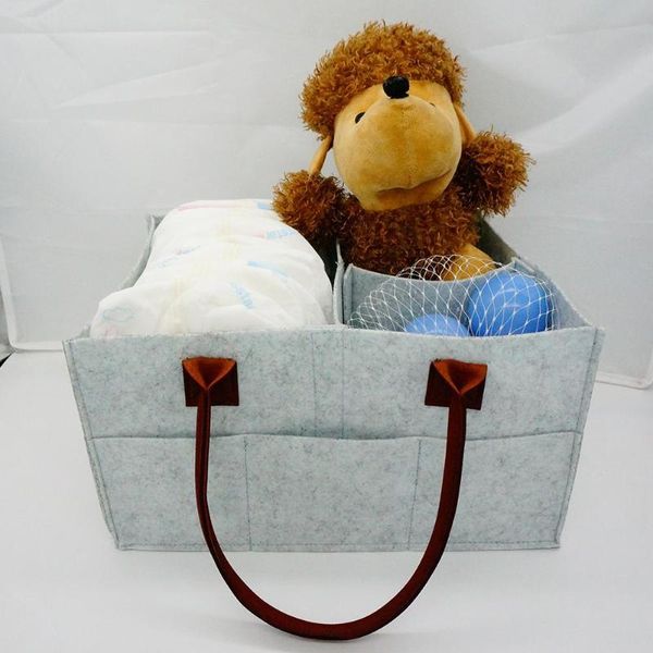 

multi-function portable baby diaper bag foldable felt mummy nappy case organizer maternity born clothes storage handbag bags