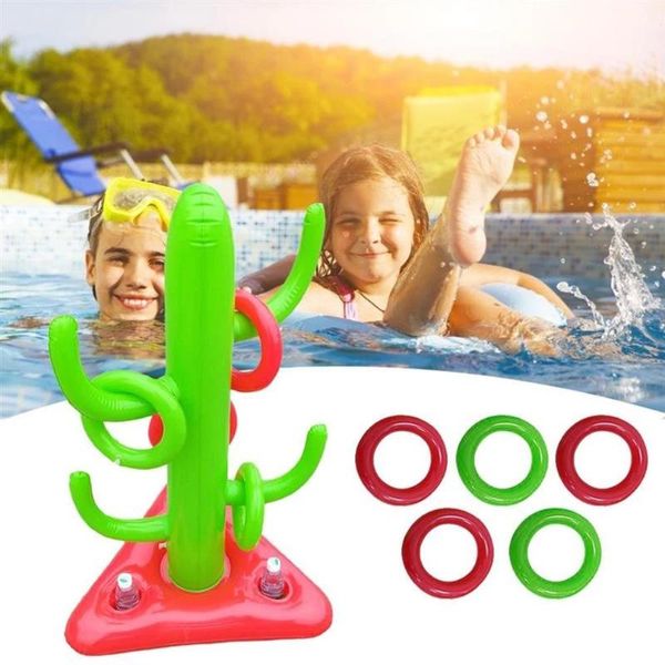 

pool & accessories pvc inflatable cactus ferrule toys fairy throwing competitive interactive swimming funny