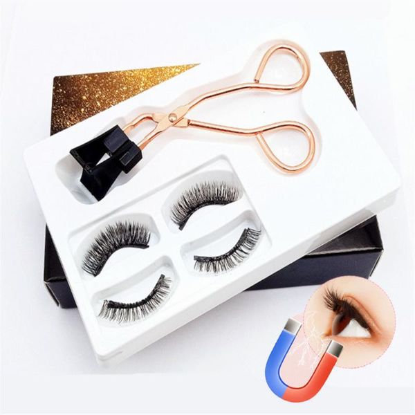 

false eyelashes magnetic lashes eyeliner kit clip artificial nature eyelash set